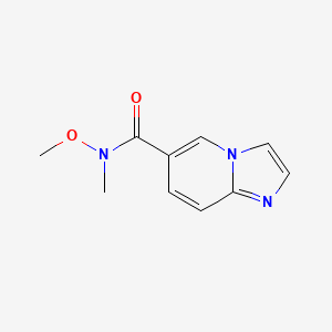 molecular formula C10H11N3O2 B1516513 N-methoxy-N-methylimidazo[1,2-a]pyridine-6-carboxamide 