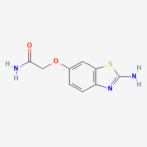 2-[(2-Amino-1,3-benzothiazol-6-yl)oxy]acetamide