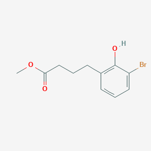 molecular formula C11H13BrO3 B1516517 Methyl 4-(3-bromo-2-hydroxyphenyl)butanoate 