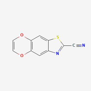 [1,4]Dioxino[2,3-f]benzothiazole-2-carbonitrile