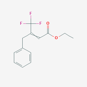 Ethyl 3-benzyl-4,4,4-trifluorobut-2-enoate