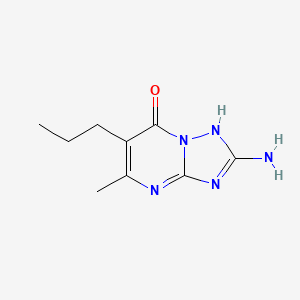 molecular formula C9H13N5O B1516540 2-氨基-5-甲基-6-丙基[1,2,4]三唑并[1,5-A]嘧啶-7-醇 CAS No. 915921-28-7