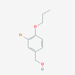 molecular formula C10H13BrO2 B1516544 (3-Bromo-4-propoxyphenyl)methanol CAS No. 915922-40-6