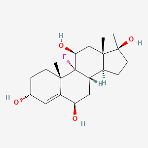 molecular formula C20H31FO4 B1516556 9-Fluoro-17alpha-methylandrost-4-ene-3alpha,6beta,11beta,17beta-tetrol CAS No. 148505-57-1