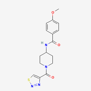 4-Methoxy-N-[1-(1,2,3-thiadiazol-4-ylcarbonyl)-4-piperidinyl]benzamide