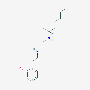 N~1~-[2-(2-Fluorophenyl)ethyl]-N~2~-(heptan-2-yl)ethane-1,2-diamine