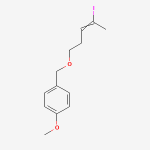 1-{[(4-Iodopent-3-EN-1-YL)oxy]methyl}-4-methoxybenzene