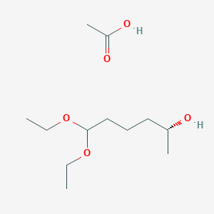 Acetic acid--(2R)-6,6-diethoxyhexan-2-ol (1/1)