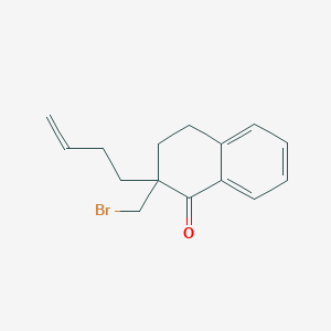 1(2H)-Naphthalenone, 2-(bromomethyl)-2-(3-butenyl)-3,4-dihydro-