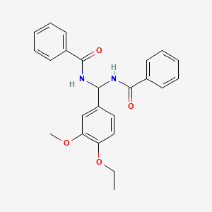 N,N'-[(4-ethoxy-3-methoxyphenyl)methanediyl]dibenzamide