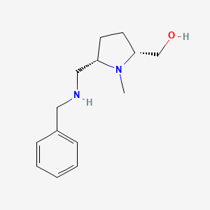 molecular formula C14H22N2O B1516578 ((2R,5S)-5-((benzylamino)methyl)-1-methylpyrrolidin-2-yl)methanol 