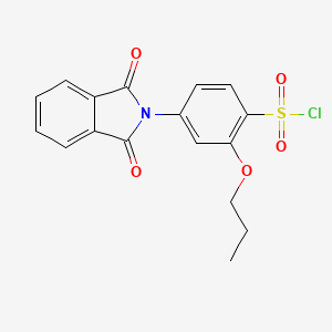 2-Propoxy-4-(N-phthalimidinyl)benzenesulfonyl chloride