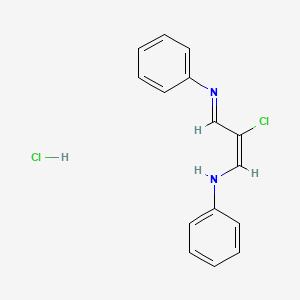 N-(2-Chloro-3-phenylimino-1-propen-1-yl)aniline hydrochloride