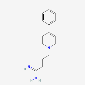 molecular formula C15H21N3 B15166056 4-(4-Phenyl-3,6-dihydropyridin-1(2H)-yl)butanimidamide CAS No. 437999-04-7