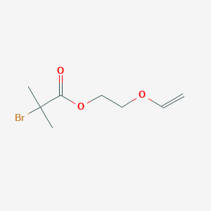 Propanoic acid, 2-bromo-2-methyl-, 2-(ethenyloxy)ethyl ester