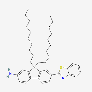 9H-Fluoren-2-amine, 7-(2-benzothiazolyl)-9,9-didecyl-