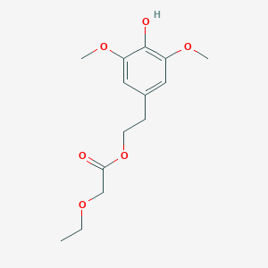 2-(4-Hydroxy-3,5-dimethoxyphenyl)ethyl ethoxyacetate