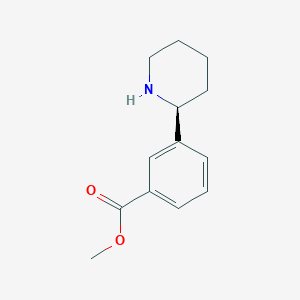 molecular formula C13H17NO2 B1516626 methyl(S)-3-(piperidin-2-yl)benzoate 