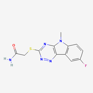 Acetamide,2-[(8-fluoro-5-methyl-5H-1,2,4-triazino[5,6-B]indol-3-YL)thio]-