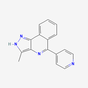 1H-Pyrazolo[4,3-c]isoquinoline, 3-methyl-5-(4-pyridinyl)-