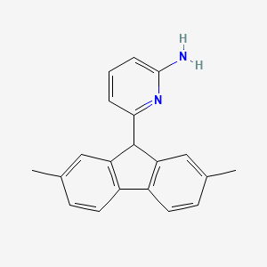 6-(2,7-Dimethyl-9H-fluoren-9-YL)pyridin-2-amine