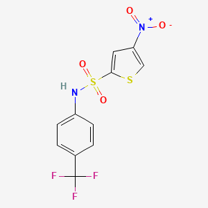 2-Thiophenesulfonamide, 4-nitro-N-[4-(trifluoromethyl)phenyl]-