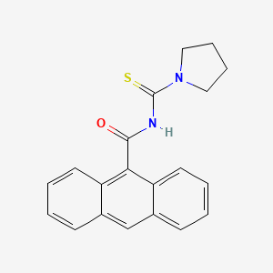 9-Anthracenecarboxamide, N-(1-pyrrolidinylthioxomethyl)-