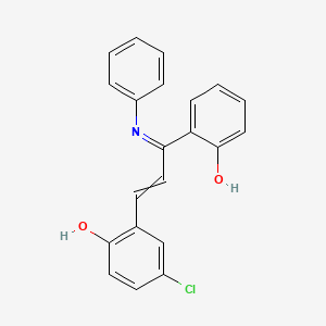 6-[1-Anilino-3-(5-chloro-2-hydroxyphenyl)prop-2-en-1-ylidene]cyclohexa-2,4-dien-1-one