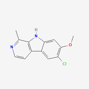 6-Chloro-7-methoxy-1-methyl-9H-beta-carboline