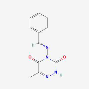 4-(benzylideneamino)-6-methyl-2H-1,2,4-triazine-3,5-dione