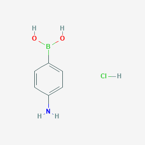 molecular formula C6H9BClNO2 B151665 4-Aminophenylboronic acid hydrochloride CAS No. 80460-73-7