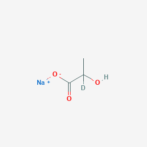 molecular formula C3H5NaO3 B15166558 Sodium;2-deuterio-2-hydroxypropanoate 