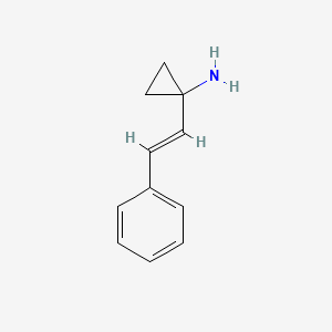 molecular formula C11H13N B15166604 (E)-1-Styrylcyclopropanamine CAS No. 604799-99-7