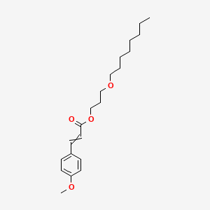 molecular formula C21H32O4 B15166674 3-(Octyloxy)propyl 3-(4-methoxyphenyl)prop-2-enoate CAS No. 184722-85-8