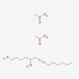 molecular formula C18H34O6 B15166691 Acetic acid;tetradec-7-yne-1,5-diol CAS No. 645615-03-8