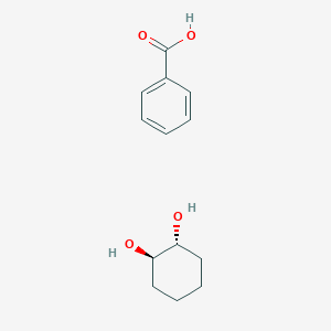 molecular formula C13H18O4 B15166729 Benzoic acid--(1R,2R)-cyclohexane-1,2-diol (1/1) CAS No. 188241-97-6