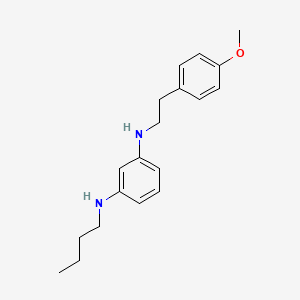 molecular formula C19H26N2O B15166733 1,3-Benzenediamine, N-butyl-N'-[2-(4-methoxyphenyl)ethyl]- CAS No. 647035-68-5