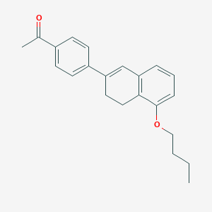 1-[4-(5-Butoxy-3,4-dihydronaphthalen-2-yl)phenyl]ethan-1-one