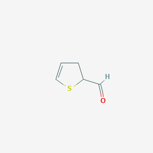 molecular formula C5H6OS B15166797 Thiophene, 2-formyl-2,3-dihydro- CAS No. 290354-70-0