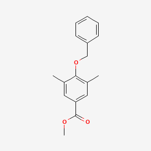 molecular formula C17H18O3 B1516680 4-Benzyloxy-3,5-dimethyl-benzoic acid methyl ester 