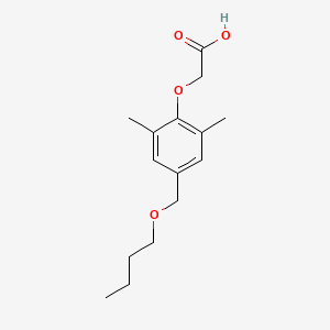 molecular formula C15H22O4 B15166802 [4-(Butoxymethyl)-2,6-dimethylphenoxy]acetic acid CAS No. 645403-84-5