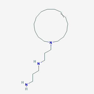 molecular formula C20H41N3 B15166806 N~1~-[3-(1-Azacyclopentadec-6-en-1-yl)propyl]propane-1,3-diamine CAS No. 211569-34-5