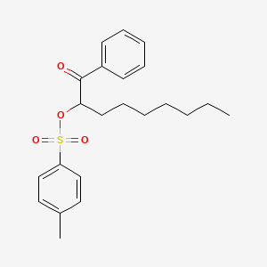 1-Nonanone, 2-[[(4-methylphenyl)sulfonyl]oxy]-1-phenyl-