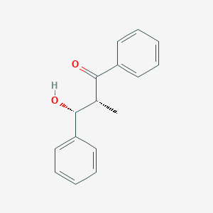 molecular formula C16H16O2 B15166850 1-Propanone, 3-hydroxy-2-methyl-1,3-diphenyl-, (2R,3R)- CAS No. 283151-71-3