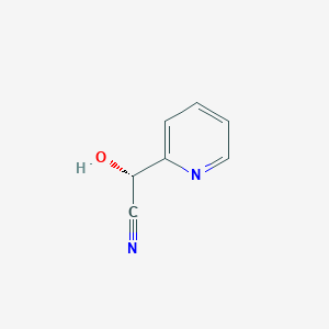 molecular formula C7H6N2O B15166856 (alphaR)-alpha-Hydroxypyridine-2-acetonitrile 