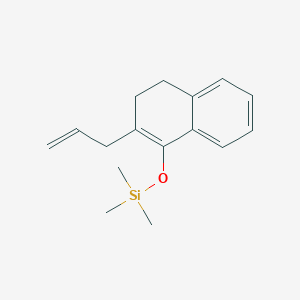 molecular formula C16H22OSi B15166860 Silane, [[3,4-dihydro-2-(2-propenyl)-1-naphthalenyl]oxy]trimethyl- CAS No. 200120-09-8