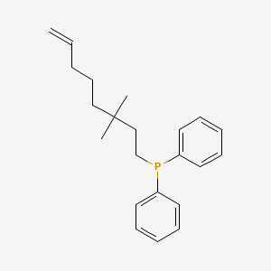 (3,3-Dimethyloct-7-en-1-yl)(diphenyl)phosphane