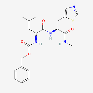 N-[(Benzyloxy)carbonyl]-L-leucyl-N-methyl-3-(1,3-thiazol-5-yl)-L-alaninamide