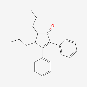 2,3-Diphenyl-4,5-dipropylcyclopent-2-en-1-one