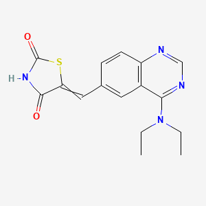 5-{[4-(Diethylamino)quinazolin-6-yl]methylidene}-1,3-thiazolidine-2,4-dione